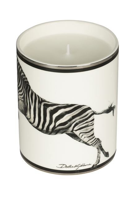 Lychee & Mulberry Zebra Candle with Lid