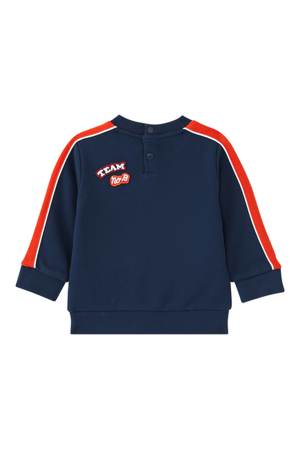 Kids Striped Logo Sweatshirt