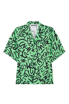 All-Over Scribble Print Shirt