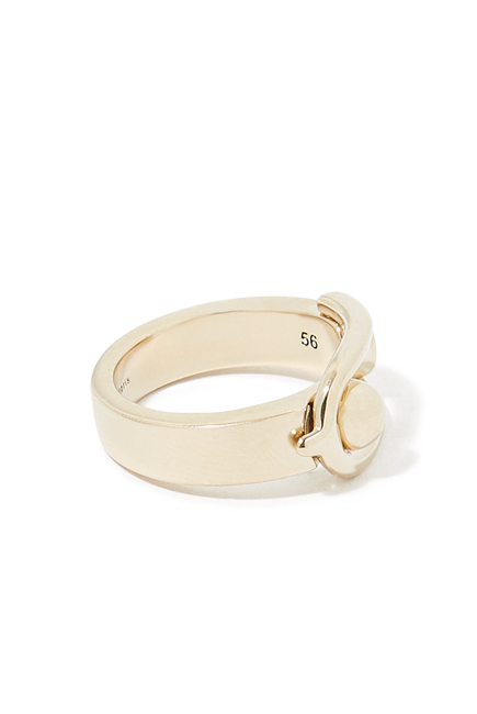 Boucle Ring, 24k Gold-Plated Brass