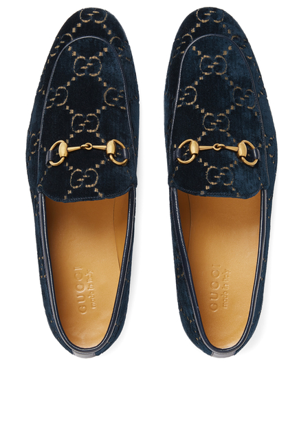 Gucci Jordaan Velvet Loafers