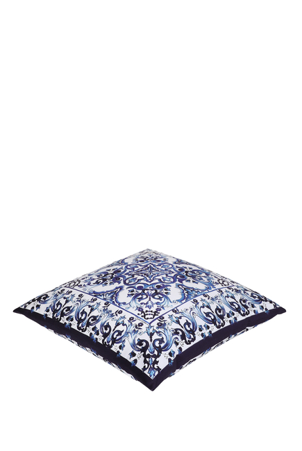 Dolce and Gabbana Casa  Leopard Cotton Duchesse Cushion - 45x45cm