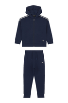 Kids Eagle Logo Tape Tracksuit Set