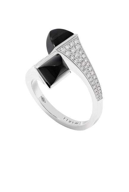 Cleo Onyx Diamond Ring