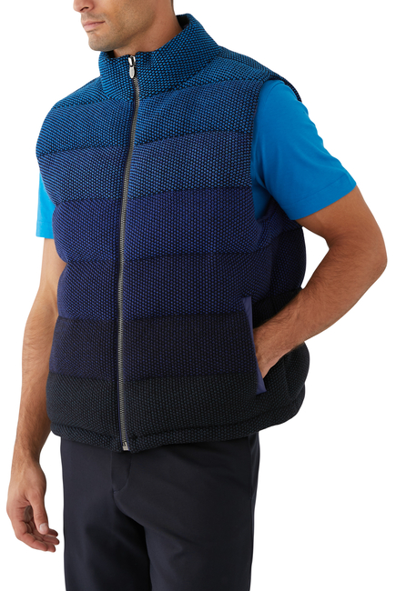 Quilted Degradé Gilet