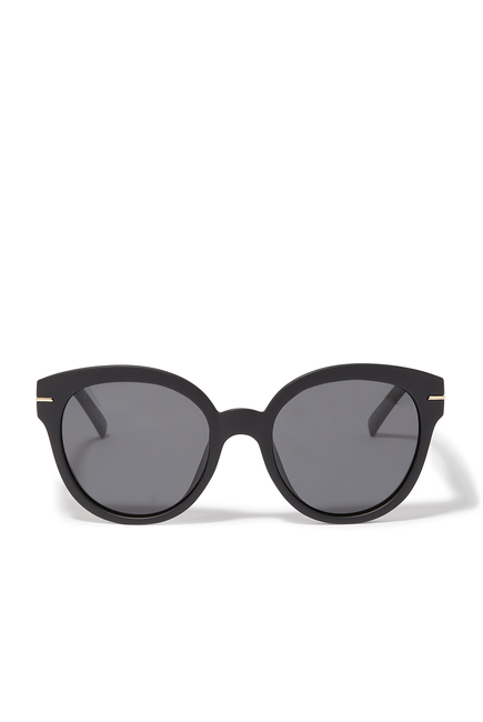 Capacious Acetate Round-Frame Sunglasses