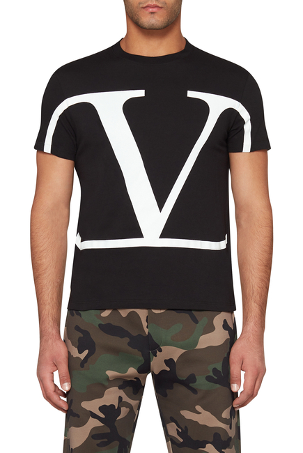 Valentino Garavani V Logo Print T-Shirt