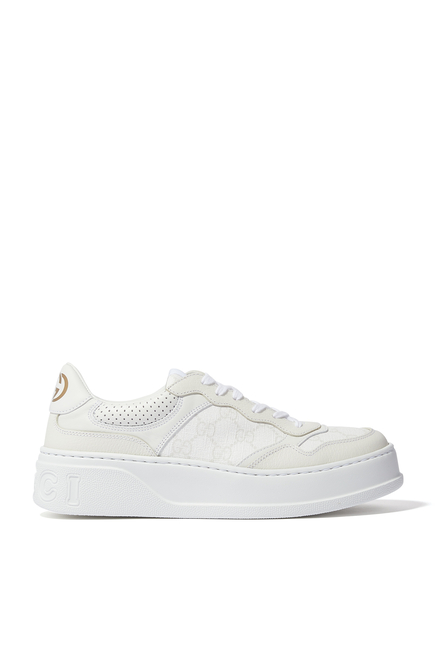 GG Canvas & Leather Sneakers
