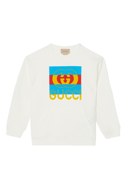 Felted Cotton Logo Sweatshirt