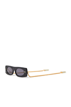 Gabri Rectangular-Frame Sunglasses