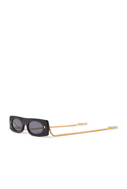 Gabri Rectangular-Frame Sunglasses