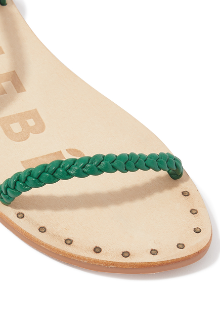 Braided Slingback Sandals