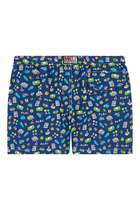 Kids Jean Lightning Retro Games Swim Short