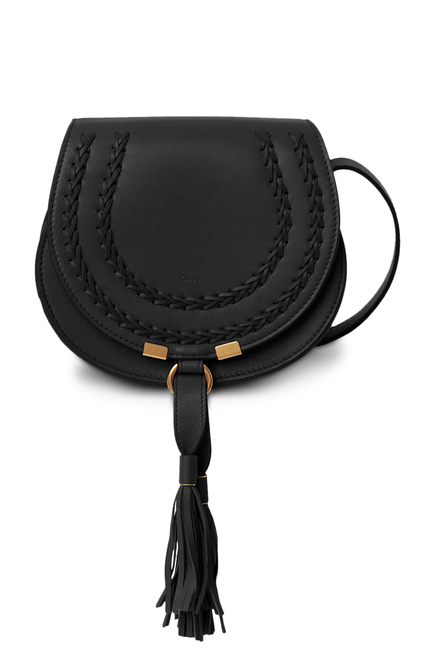 Marcie Small Leather Saddle Bag