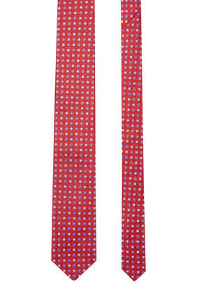 Micro Floral Silk Tie