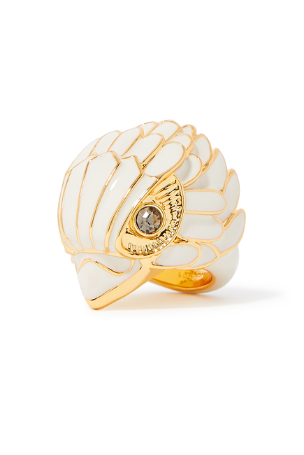 Enamel Eagle Ring