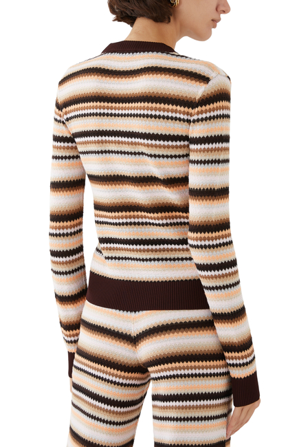 Striped Cotton Viscose Sweater