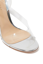 Metropolis 105 Plexi & Metallic Leather Sandals