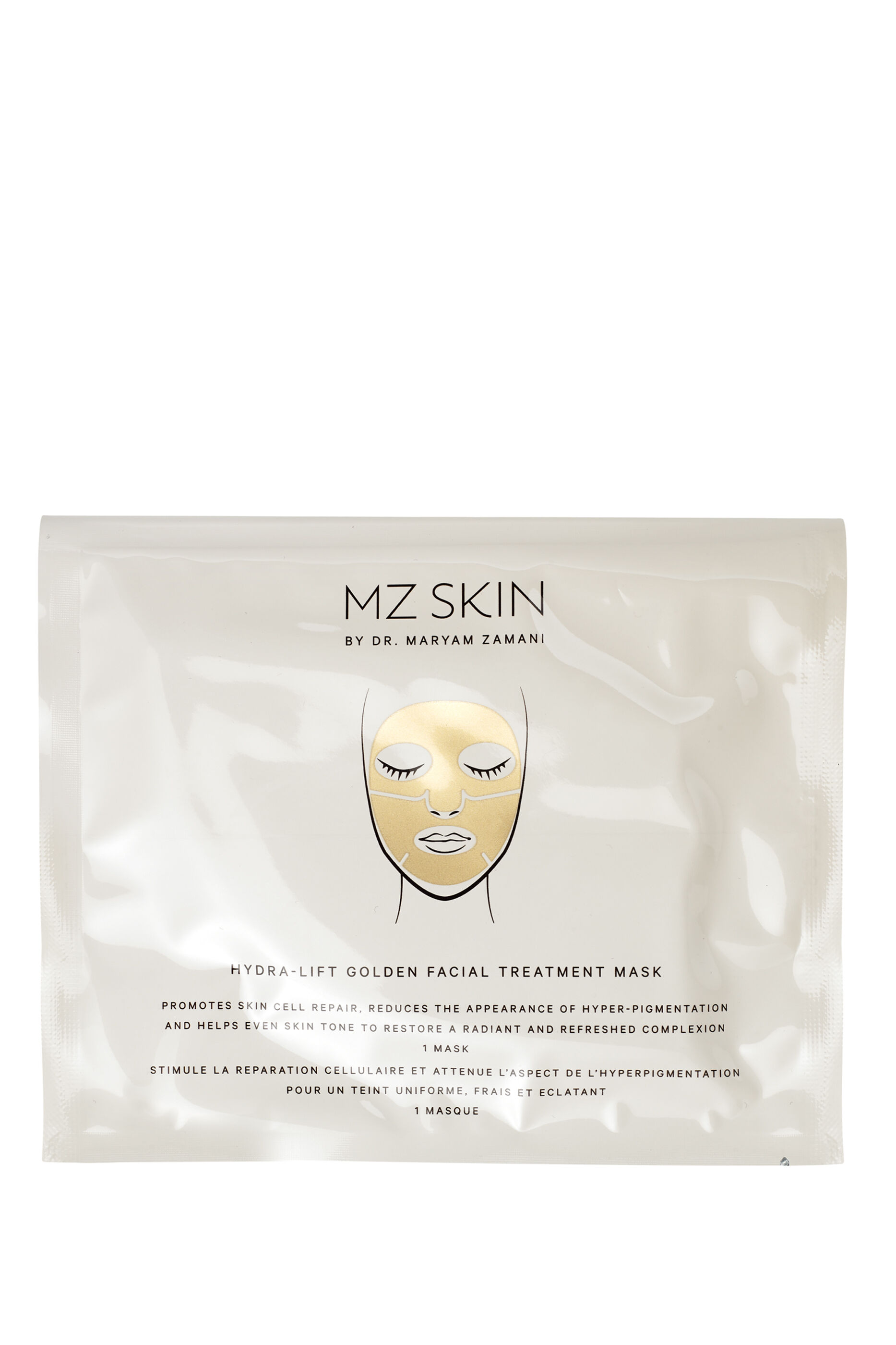 Buy MZ Skincare Hydra-Lift Golden Facial Treatment Mask, Set of 