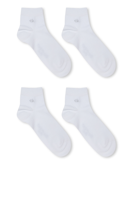 Simon Casual Flat Knit Socks, Set of 2