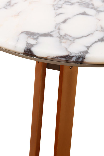Marble Round Low Table