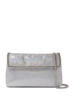 Stelle Crystal-Embellished Chainmail Bag