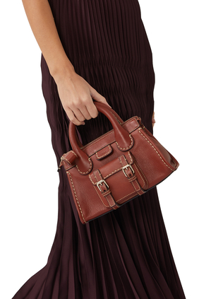 Mini Edith Day Bag In Buffalo Leather