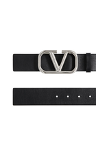 Valentino Garavani VLogo Leather Belt