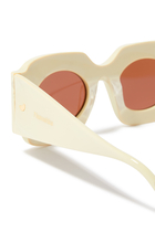 Cathi Bio-Plastic Square-Frame Sunglasses