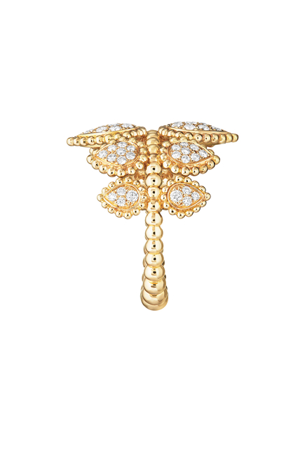 Serpent Boheme Multi-Motif Ring, 18k Yellow Gold & Diamonds