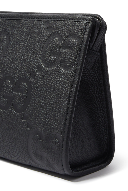 Jumbo GG Leather Pouch