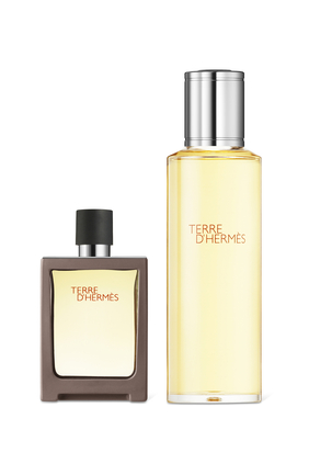 Terre d'Hermès, Eau de toilette, 30 ml travel spray and 125 ml refill