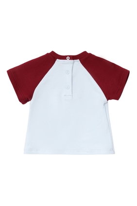 Raglan-Sleeve Teddy T-Shirt