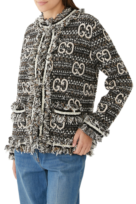 Wool Mohair GG Cardigan