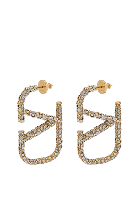 VLOGO Embellished Earrings in Gold - Valentino