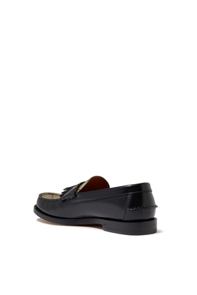 GG Leather Loafers With Tassel