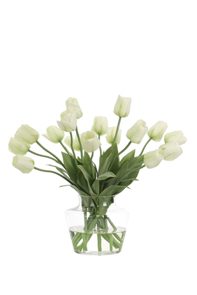 Tulip in Glass Vase