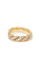 Paveflex Ring, 18k Yellow Gold & Diamonds