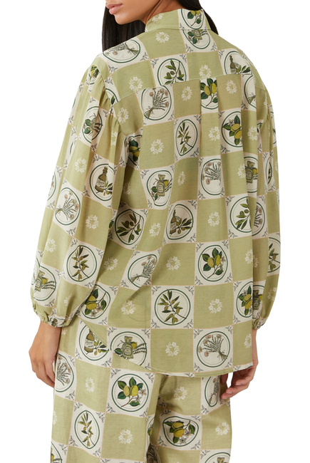Sofia Long Sleeve Silk Shirt