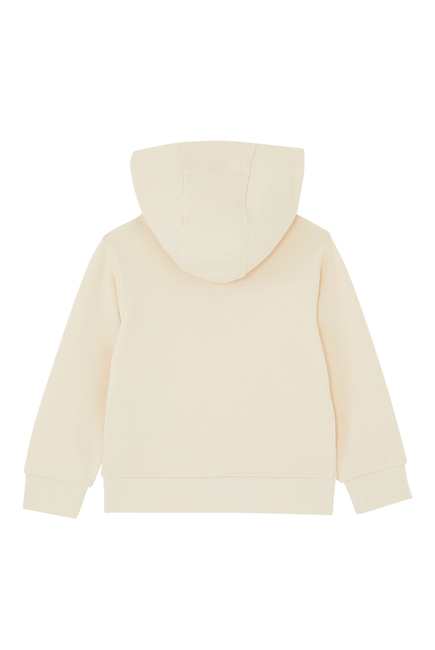 Kids Logo-Embroidered Cotton Hoodie