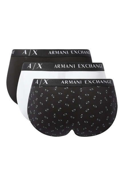Buy Armani Exchange AX Logo Underwear, Pack of 3 for Mens