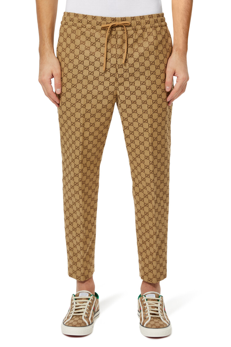 Buy Gucci GG Canvas Jogging Pants - Mens for AED 3550.00 Trousers ...