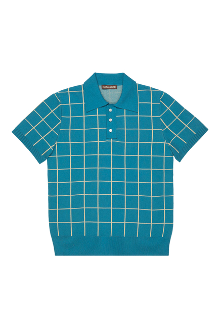 Windowpane Check Polo