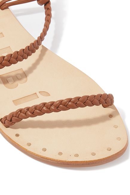 Braided Slingback Sandals