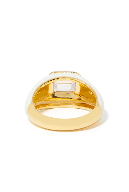 Dome Statement Ring, 18K Gold-Plated Sterling Silver