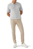 Regular Fit Cotton Blend Polo T-Shirt