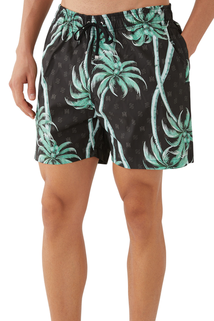 Twisted Palms Swim Trunks