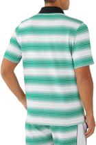 Striped Interlock Polo Shirt