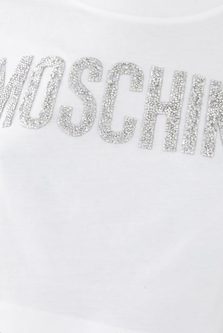 Glitter Logo Crop T-Shirt
