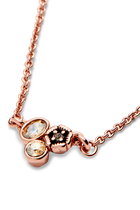 Mini Tea Rose Cluster Slider Necklace